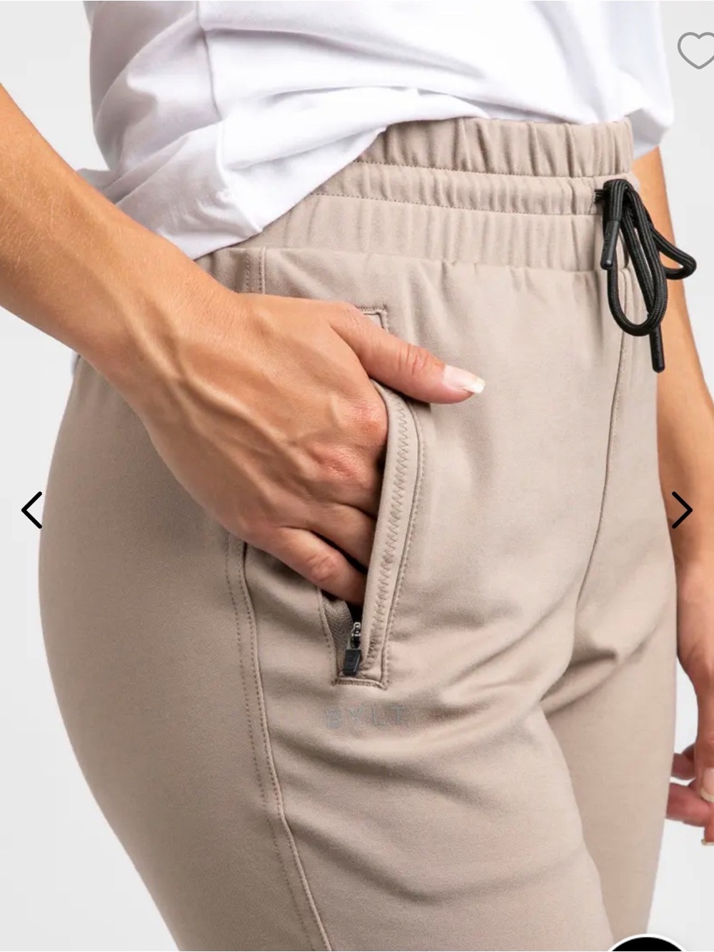 BYLT Women’s Elite+ Jogger Pants in Sand - Comfortable Everyday Fit Large NEW - Picture 5 of 11